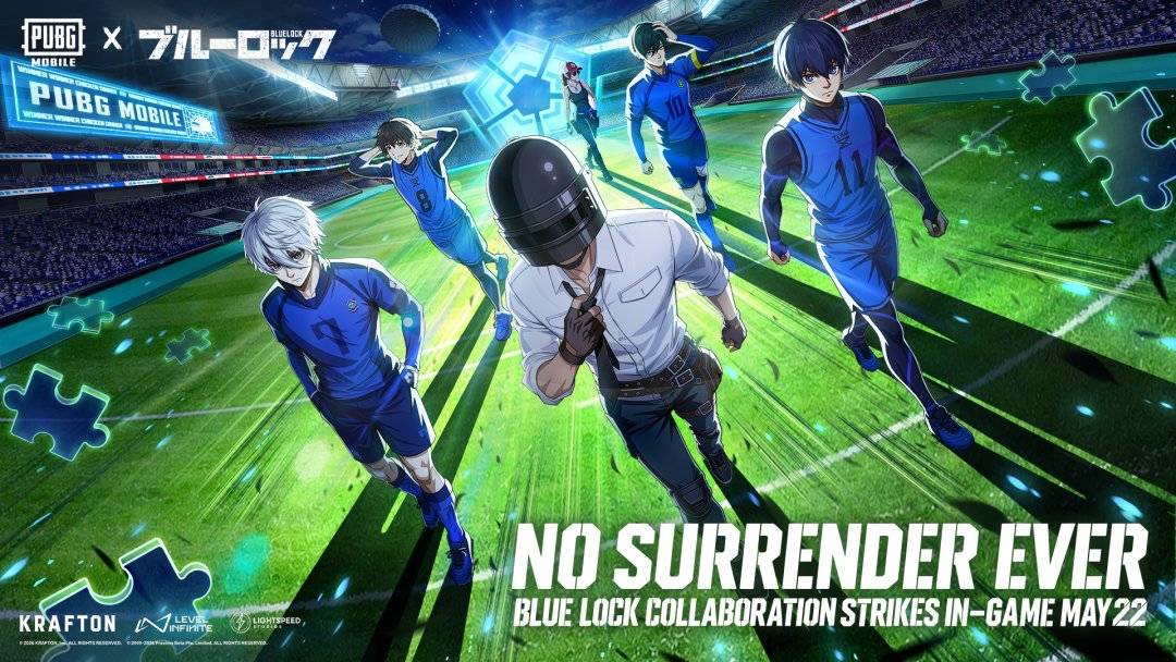PUBG Mobile is collaborating with the football-themed manga series Blue Lock