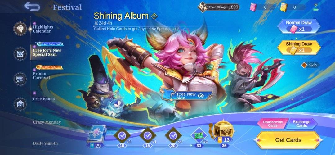 Mobile Legends July 2026 Shining Album Event - Get the new Joy Badlands ...